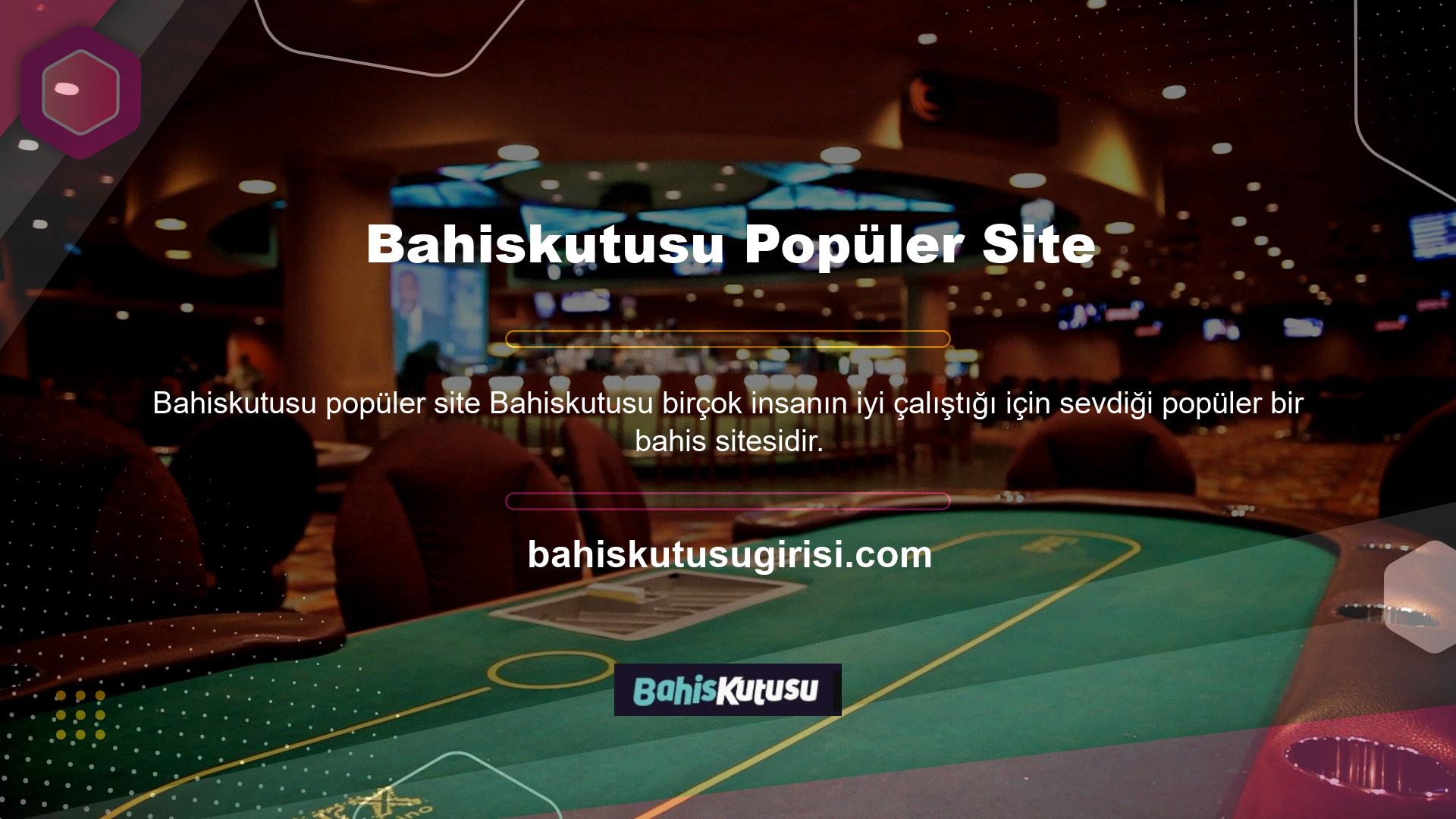 Bahiskutusu bahis siteleriyle bu dünyaya kolayca katılabilirsiniz